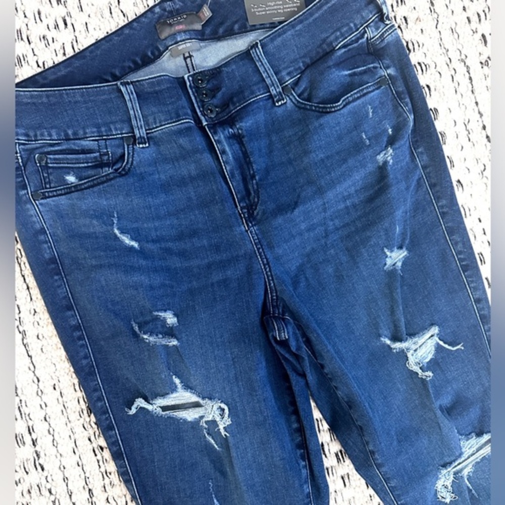Womens Torrid Destructed‎ Jeggings Skinny Jeans Plus 18